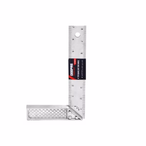 Geepas 8" Try Square with Cast Zinc Handle, Suitable for Heavy-Duty Wood & Metal Marking