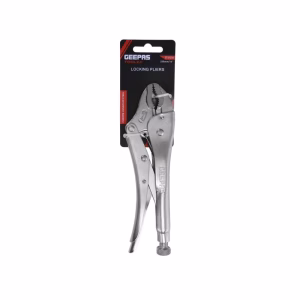 Geepas Curved Jaw Locking Pliers, 10" Heavy Duty for Clamping, Holding & Welding Tasks
